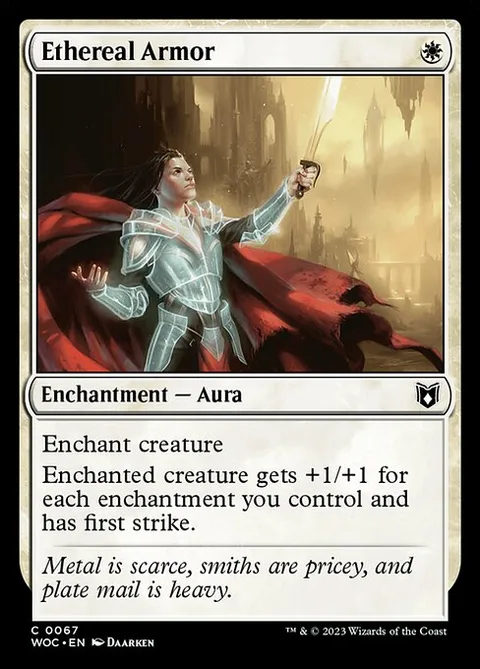 Ethereal Armor, carte 67 de Wilds of Eldraine Commander
