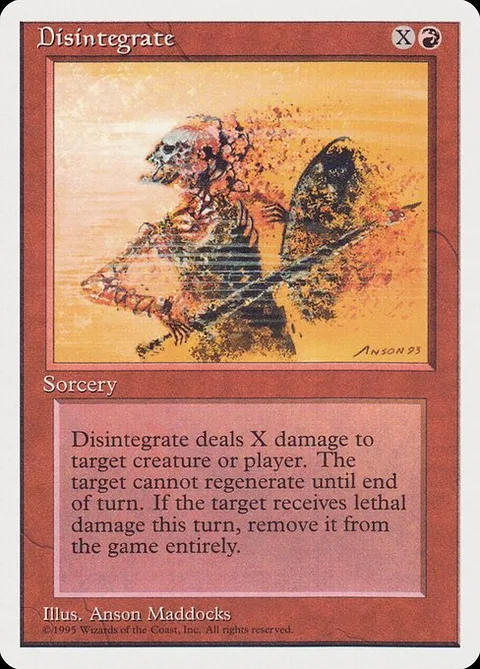 Disintegrate, card 30 from Rivals Quick Start Set
