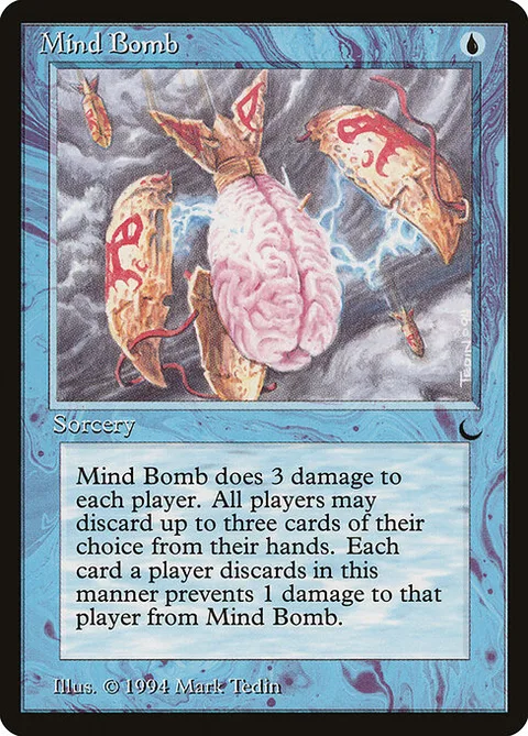 Mind Bomb, card 33 from The Dark