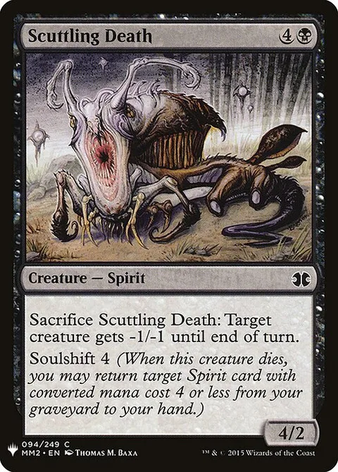 Scuttling Death, card MM2-94 from The List