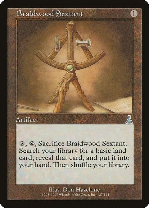 Braidwood Sextant, carte 127 de Urza's Destiny