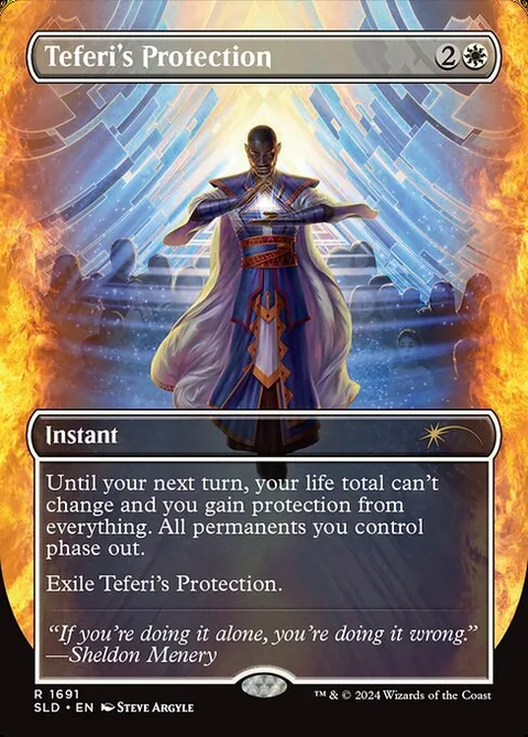 Teferi's Protection, card 1691 from Secret Lair Drop