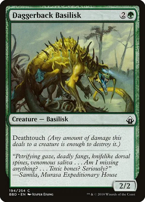Daggerback Basilisk, card 194 from Battlebond