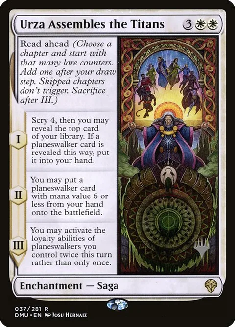 Urza Assembles the Titans, carte 37p de Dominaria United Promos