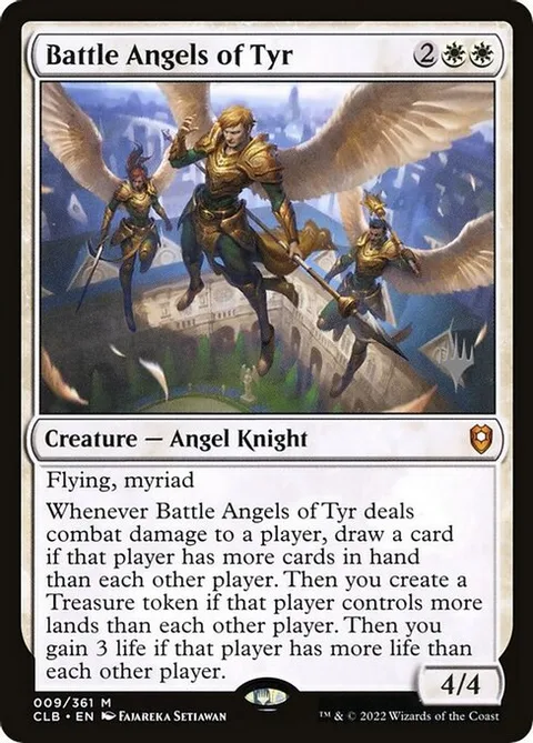 Battle Angels of Tyr, card 9p from Battle for Baldur's Gate Promos