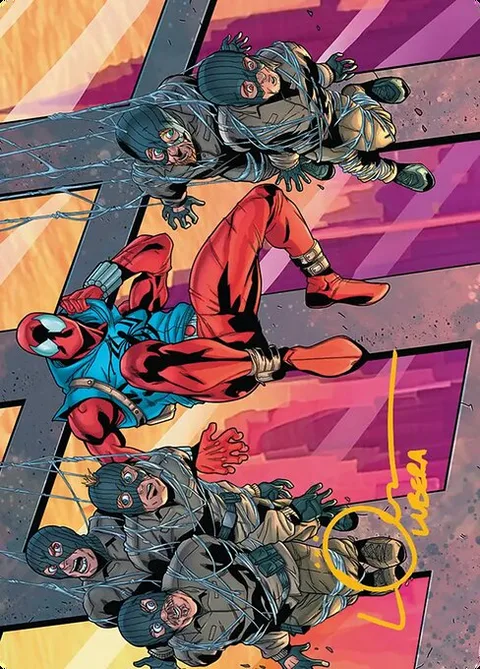 Scarlet Spider, Ben Reilly // Scarlet Spider, Ben Reilly, card 38 from Marvel's Spider-Man Art Series