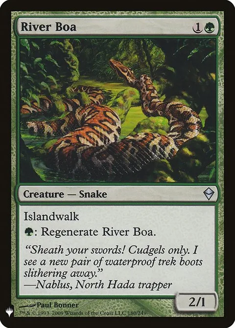 River Boa, card ZEN-180 from The List