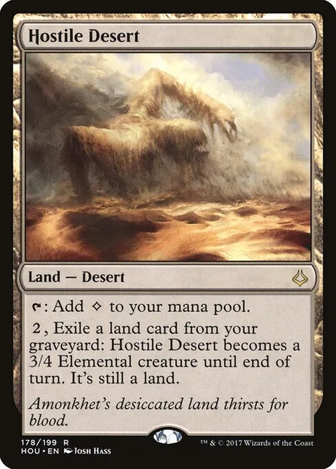 Hostile Desert, card 178 from Hour of Devastation