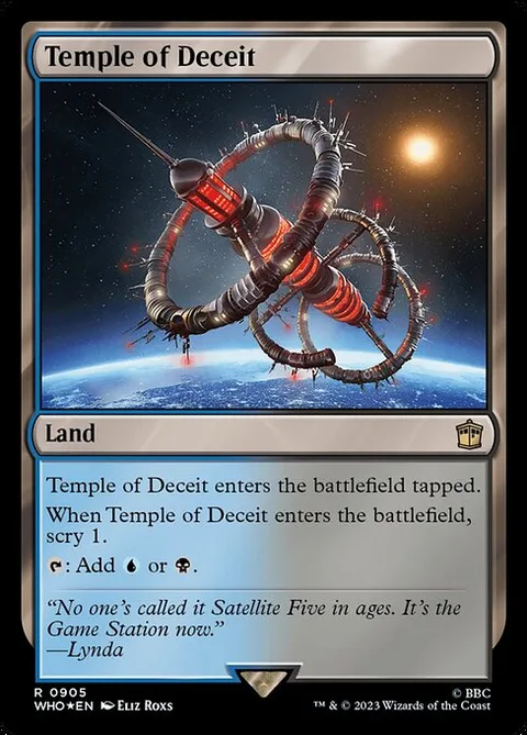 Temple of Deceit, carte 905 de Doctor Who