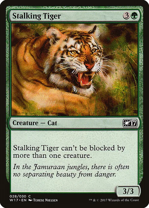 Stalking Tiger, card 28 from Welcome Deck 2017