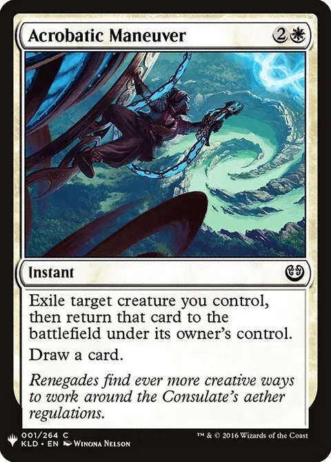 Acrobatic Maneuver, card KLD-1 from The List