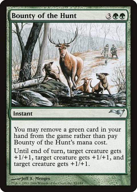 Bounty of the Hunt, card 85 from Coldsnap Theme Decks