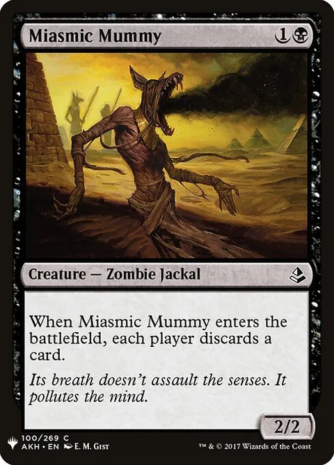 Miasmic Mummy, carte AKH-100 de The List