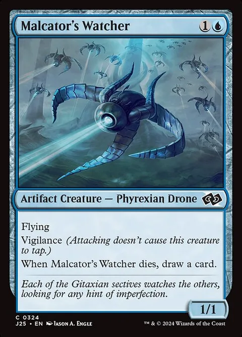 Malcator's Watcher, card 324 from Foundations Jumpstart