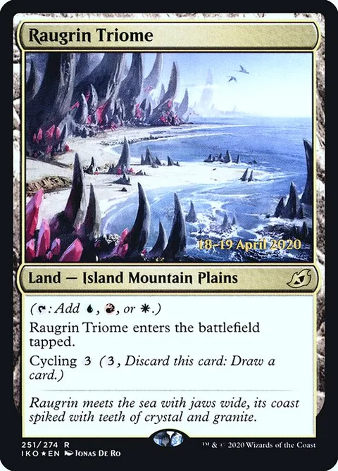 Raugrin Triome, carte 251s de Ikoria: Lair of Behemoths Promos