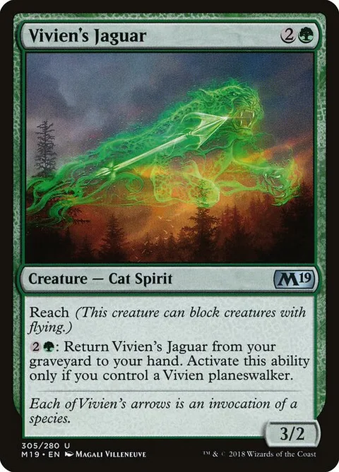 Vivien's Jaguar, carte 305 de Core Set 2019