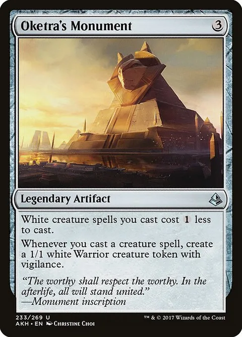 Oketra's Monument, card 233 from Amonkhet