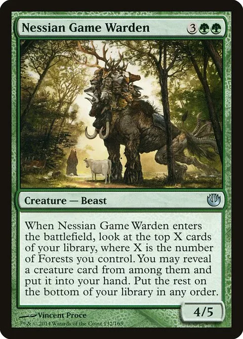 Nessian Game Warden, card 132 from Journey into Nyx