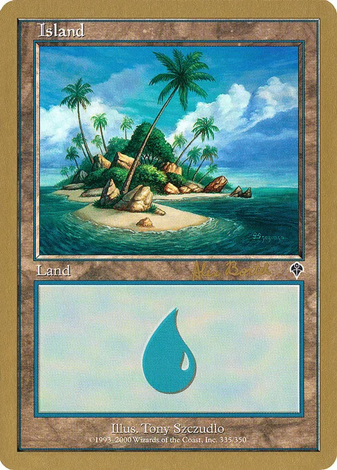 Island, card ab335b from World Championship Decks 2001