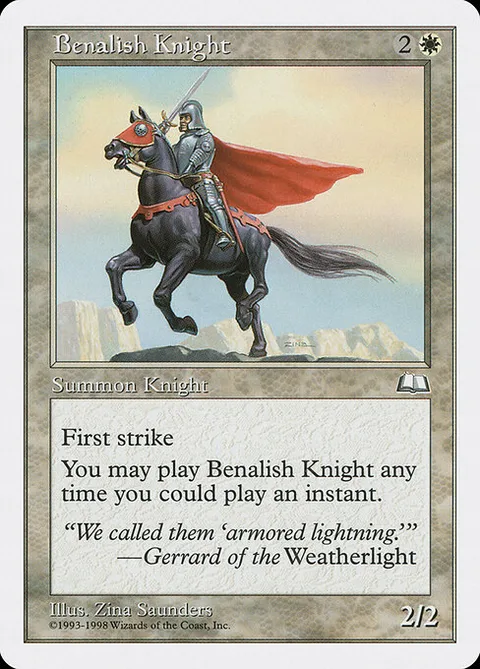 Benalish Knight, carte 3 de Anthologies