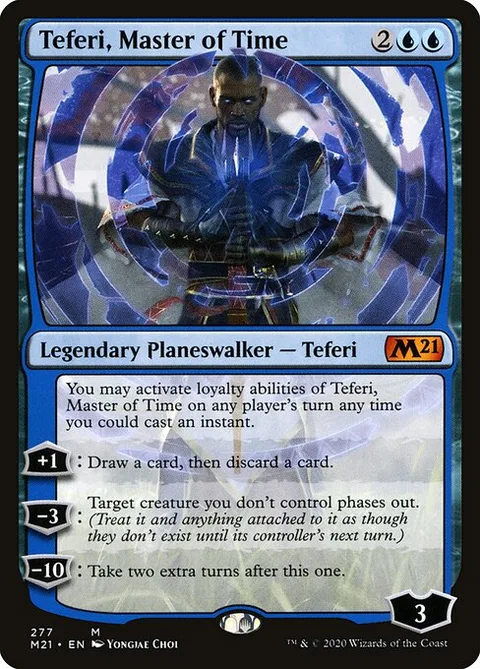 Teferi, Master of Time, card 277 from Core Set 2021