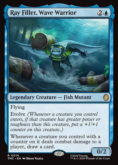 Ray Fillet, Wave Warrior, card 14 from Teenage Mutant Ninja Turtles Eternal