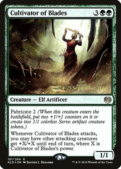 Cultivator of Blades, carte 151s de Kaladesh Promos