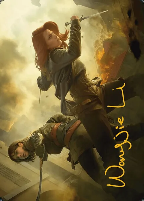Mary Read and Anne Bonny // Mary Read and Anne Bonny, card 7 from Assassin's Creed Art Series
