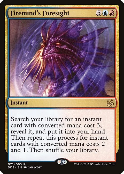 Firemind's Foresight, card 21 from Duel Decks: Mind vs. Might