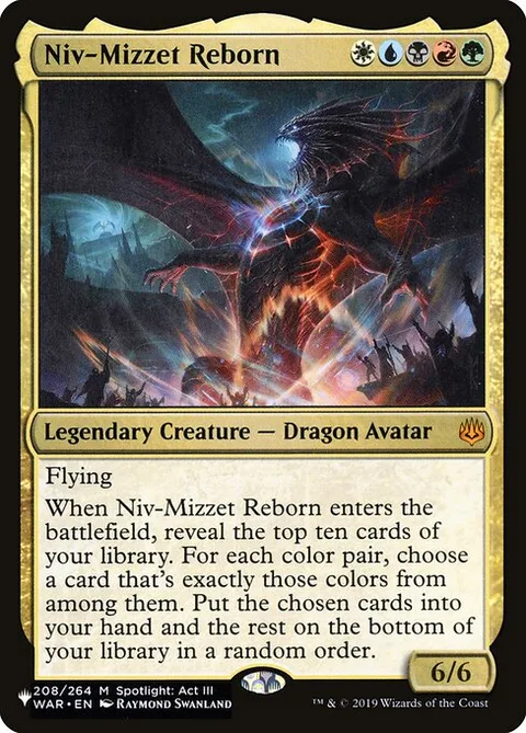 Niv-Mizzet Reborn, card WAR-208 from The List