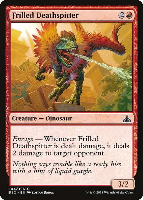 Frilled Deathspitter, carte 104 de Rivals of Ixalan