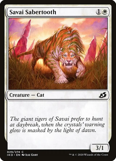 Savai Sabertooth, carte 29 de Ikoria: Lair of Behemoths