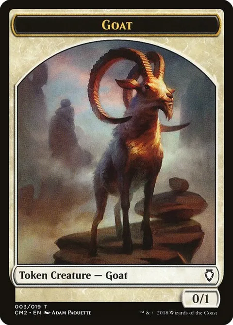 Goat, card 3 from Commander Anthology Volume II Tokens