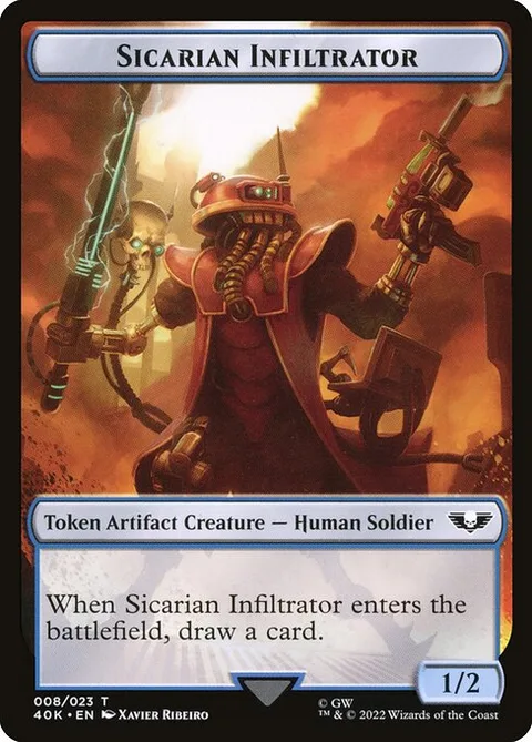 Sicarian Infiltrator, card 8 from Warhammer 40,000 Tokens