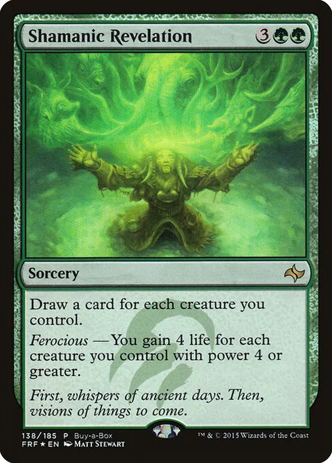 Shamanic Revelation, card 138 from Fate Reforged Promos