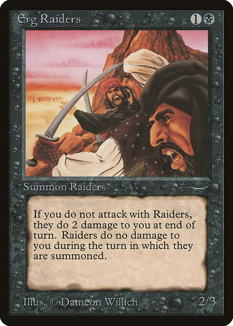 Erg Raiders, card 25† from Arabian Nights