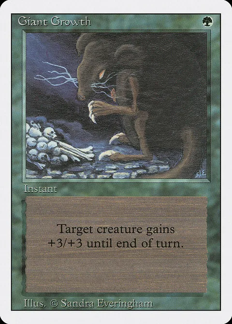 Giant Growth, card 199 from Revised Edition