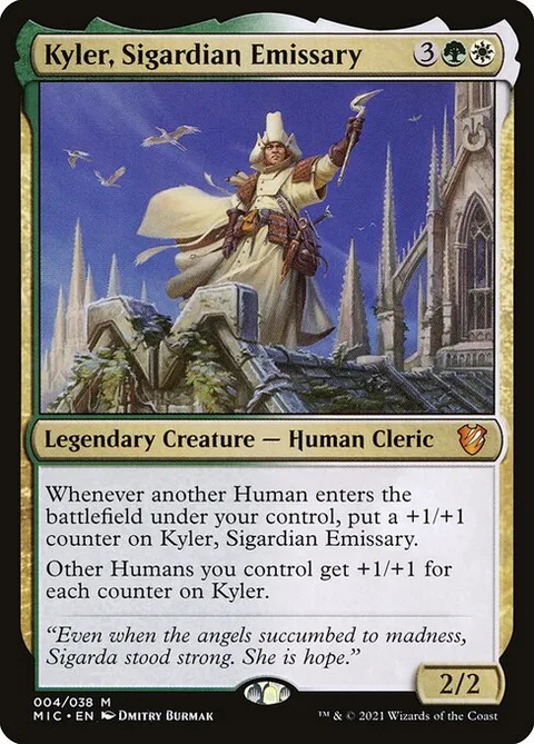 Kyler, Sigardian Emissary, card 4 from Midnight Hunt Commander