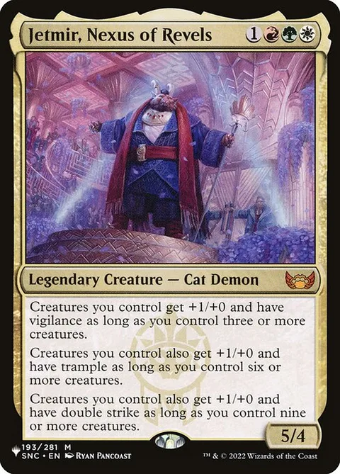 Jetmir, Nexus of Revels, card SNC-193 from The List