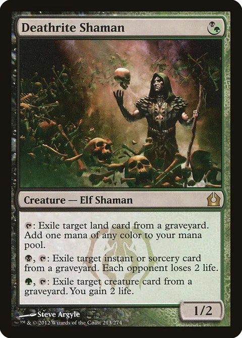 Deathrite Shaman, card 213 from Return to Ravnica