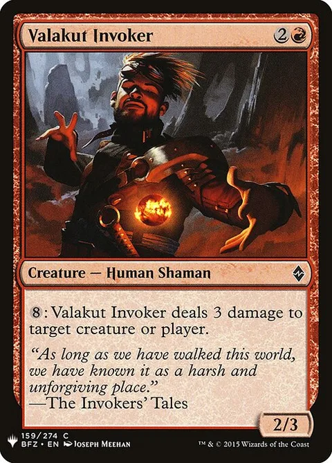 Valakut Invoker, card BFZ-159 from The List