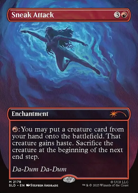 Sneak Attack, card 2178 from Secret Lair Drop