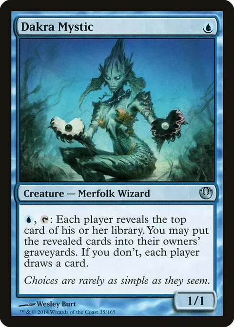 Dakra Mystic, card 35 from Journey into Nyx