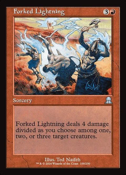 Forked Lightning, card ME3-100 from The List