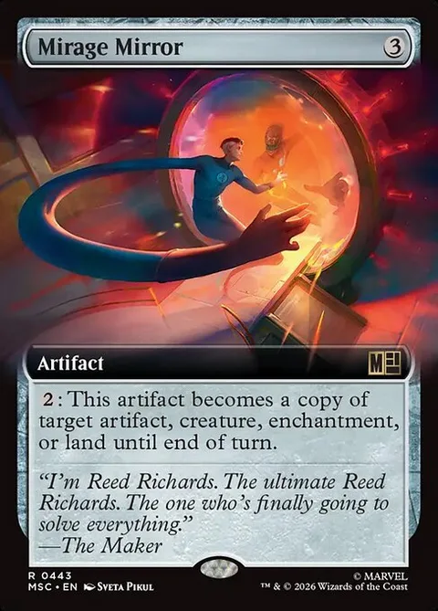 Mirage Mirror, card 443 from Marvel Super Heroes Commander