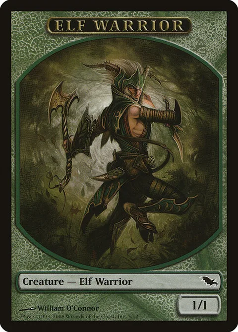 Elf Warrior, carte 5 de Shadowmoor Tokens