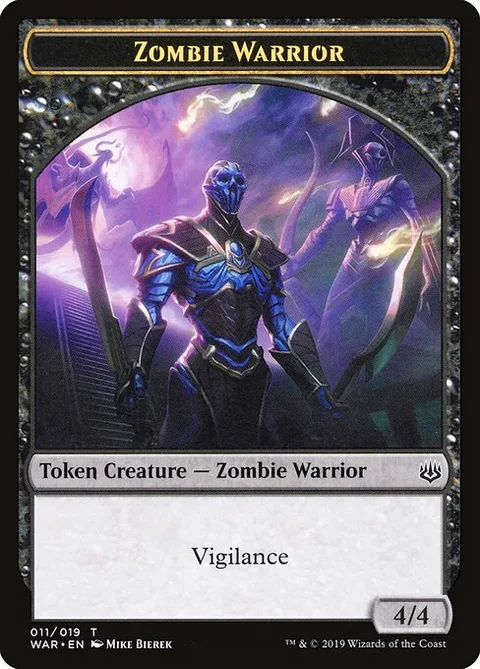Zombie Warrior, carte 11 de War of the Spark Tokens