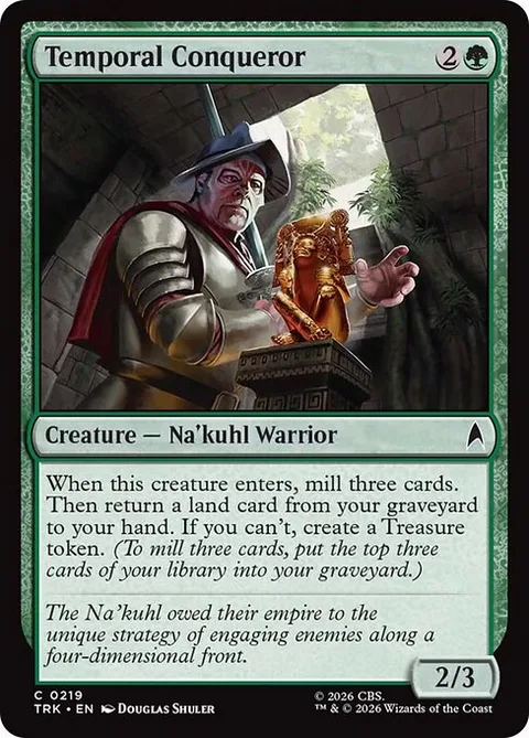 Temporal Conqueror, card 219 from Star Trek