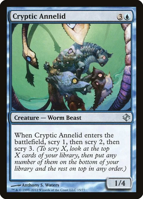 Cryptic Annelid, card 15 from Duel Decks: Venser vs. Koth