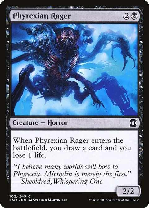 Phyrexian Rager, carte 102 de Eternal Masters